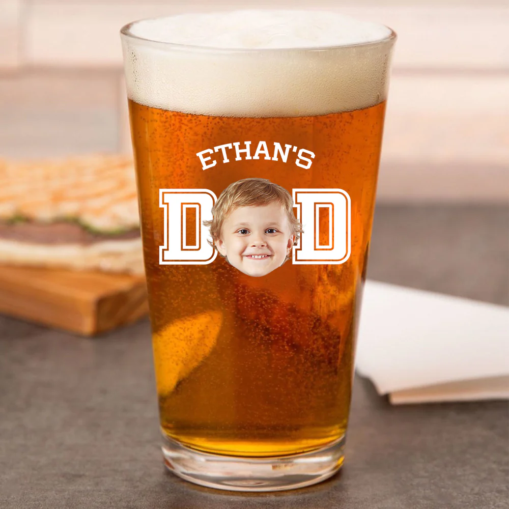 Custom Kid Photo Beer Glass Personalized Father's Day Gift Birthday Gift CH07 895848 - Image 3