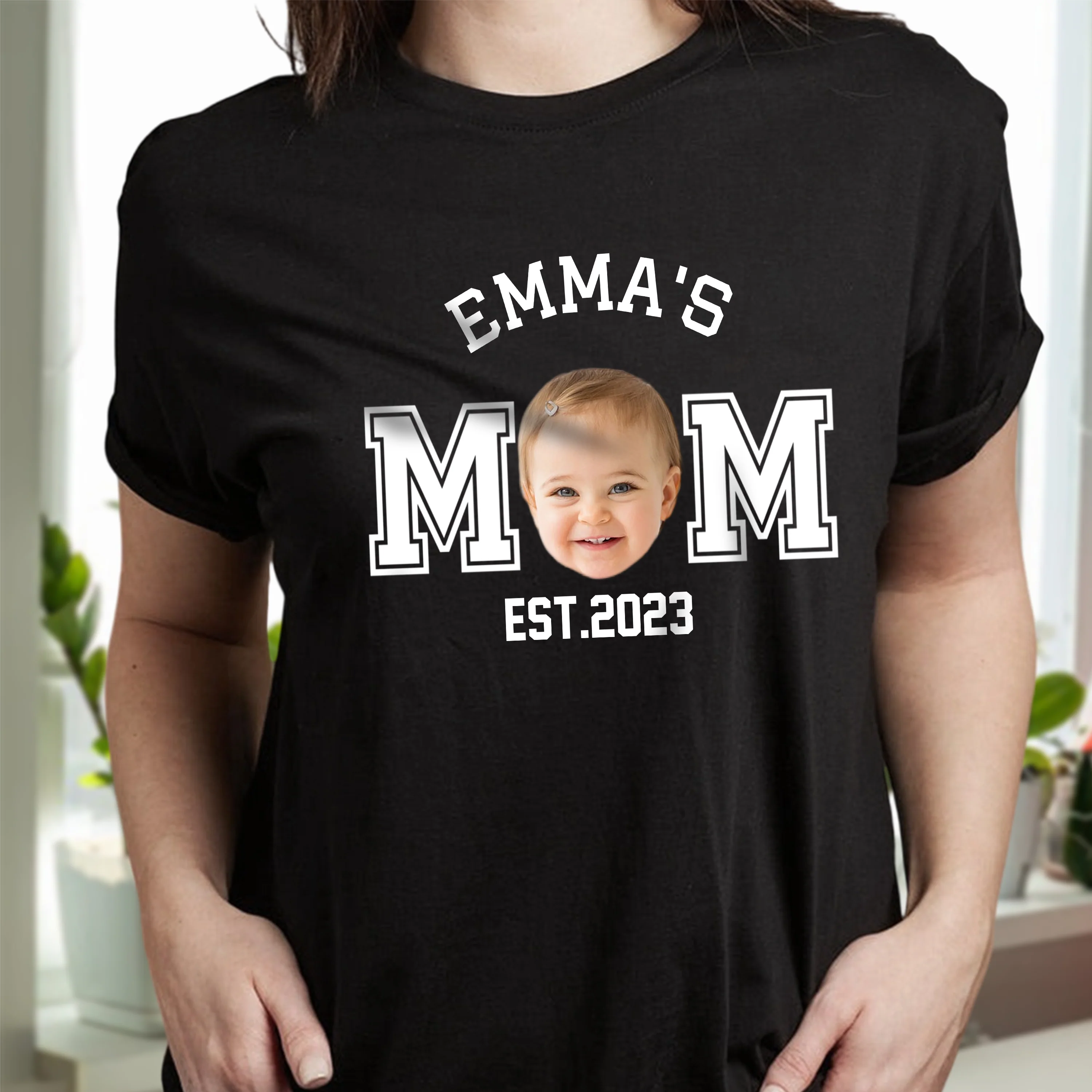 Custom Kid Photo Dad Mom EST Dark Shirt Family Gift CH07 895994 - Image 3