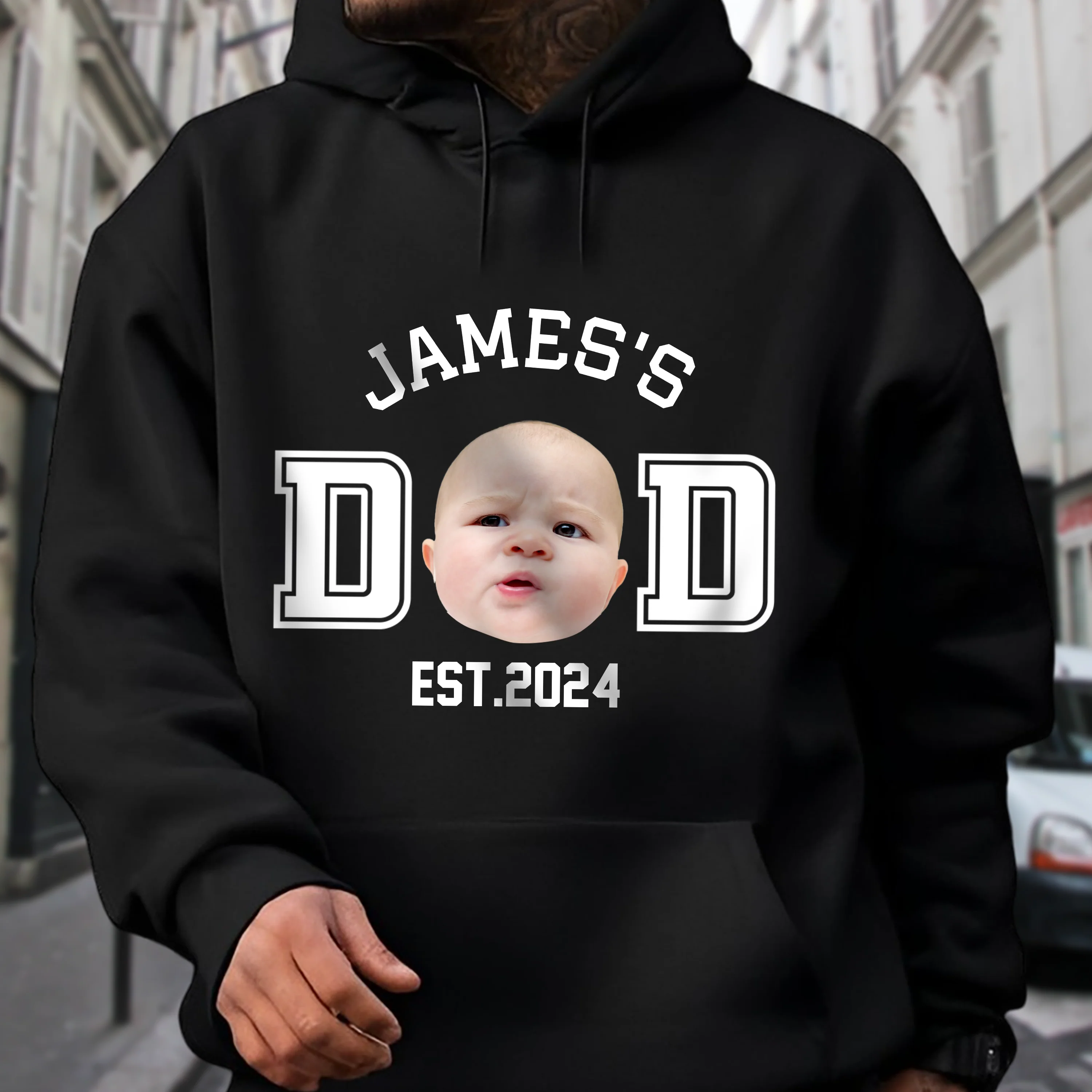 Custom Kid Photo Dad Mom EST Dark Shirt Family Gift CH07 895994 - Image 4