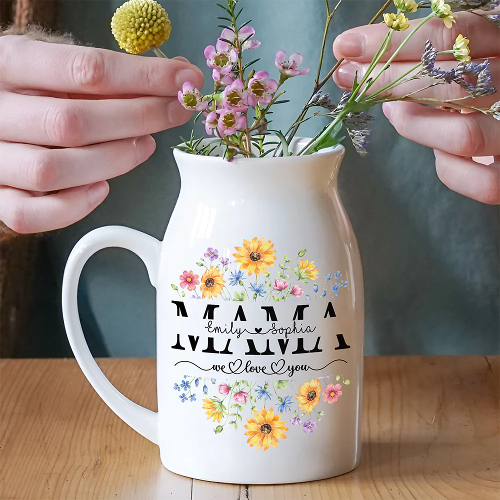 Custom Name We Love You Mom Flower Vase Gift For Mom CH07 911178 - Image 2