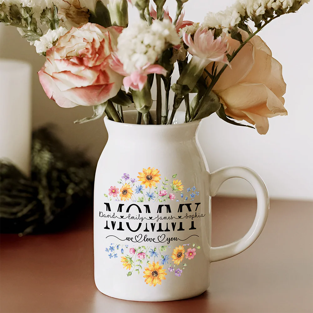 Custom Name We Love You Mom Flower Vase Gift For Mom CH07 911178 - Image 3