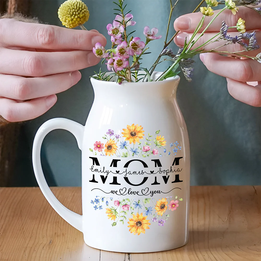 Custom Name We Love You Mom Flower Vase Gift For Mom CH07 911178 - Image 4