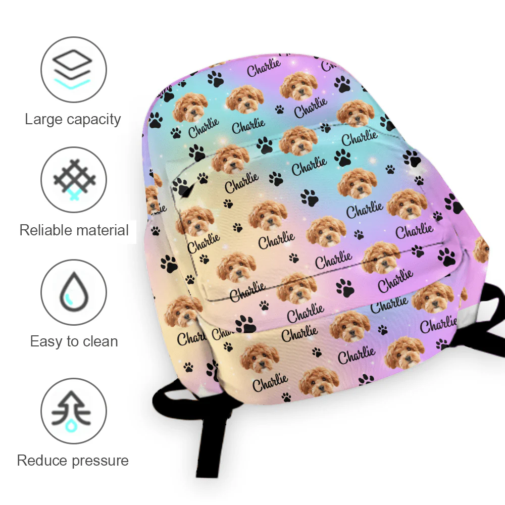 Custom Pet Photo Backpack Gift For Dog Cat Lovers CH07 895202 - Image 5
