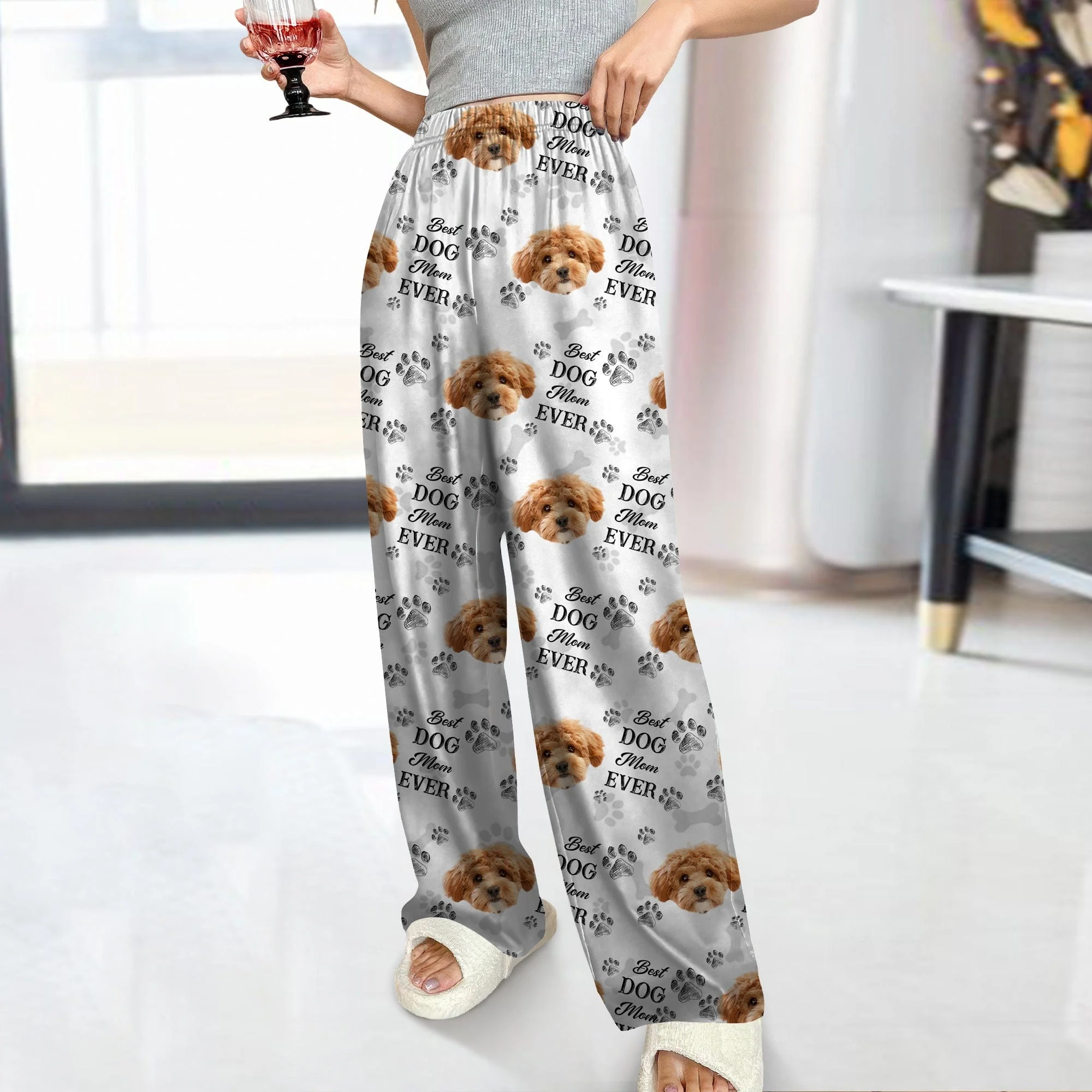 Custom Pet Photo Best Dog Dad Mom Ever, Best Fur Dad Mom Ever Pajamas - Dog Owners Gifts HA75 895036 - Image 6