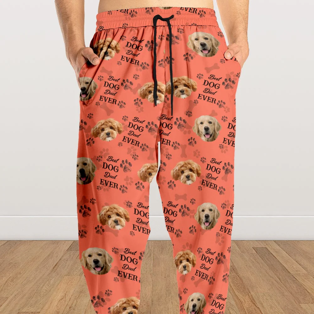 Custom Pet Photo Best Dog Dad Mom Ever, Best Fur Dad Mom Ever Sweatpants - Dog Lovers Gifts HA75 895034 - Image 2