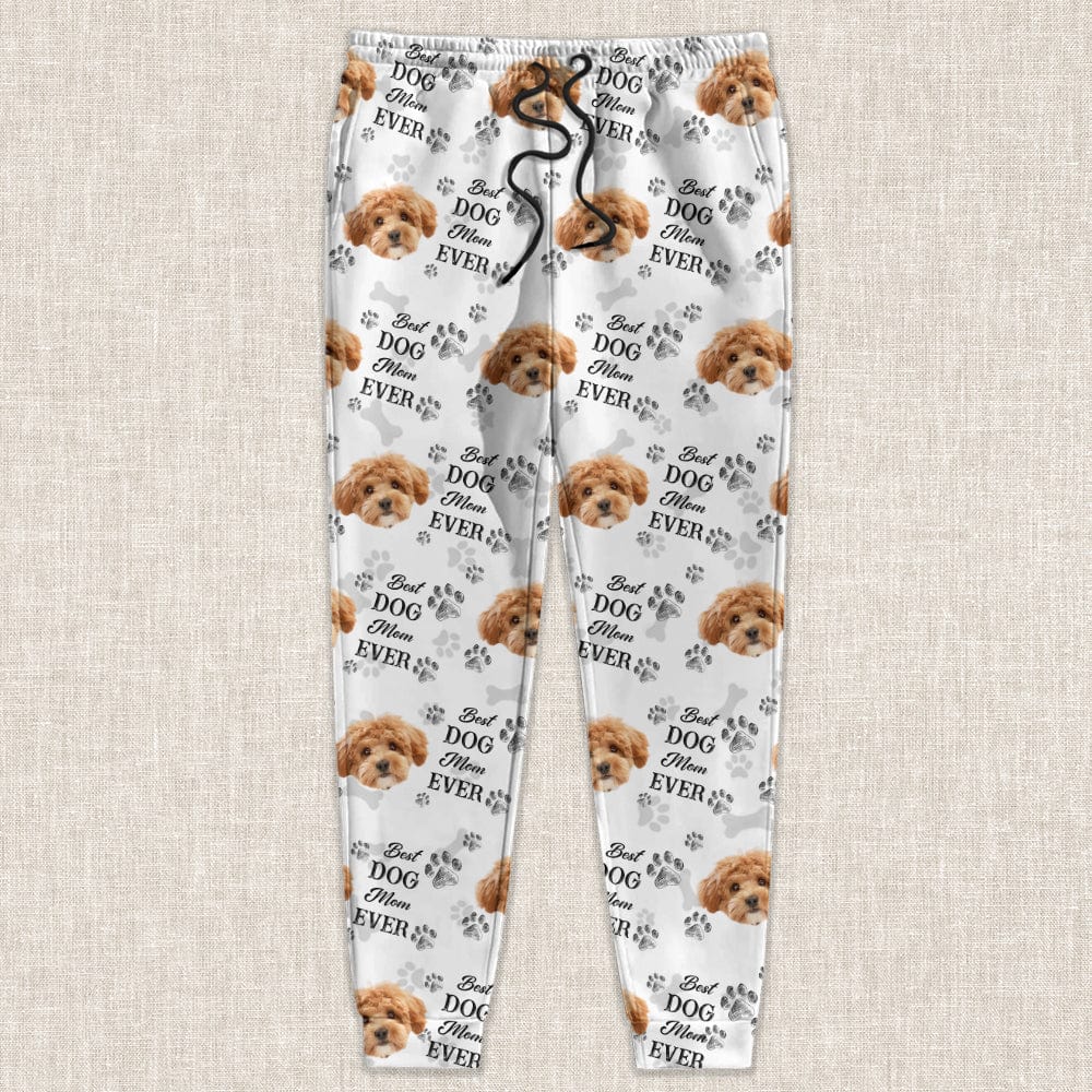 Custom Pet Photo Best Dog Dad Mom Ever, Best Fur Dad Mom Ever Sweatpants - Dog Lovers Gifts HA75 895034 - Image 4