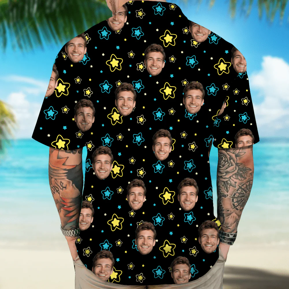 Custom Pet Portrait Hawaii Shirt Personalized Family Face Gifts Valentines Gift HA75 895054 - Image 3
