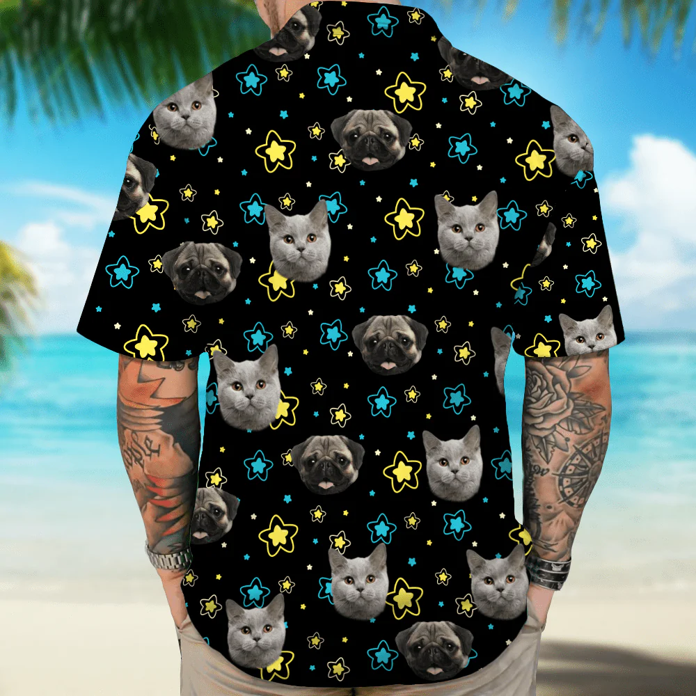 Custom Pet Portrait Hawaii Shirt Personalized Family Face Gifts Valentines Gift HA75 895054 - Image 4