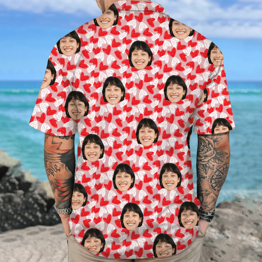 Custom Pet Portrait Hawaii Shirt Personalized Family Face Gifts Valentines Gift HA75 895054 - Image 7