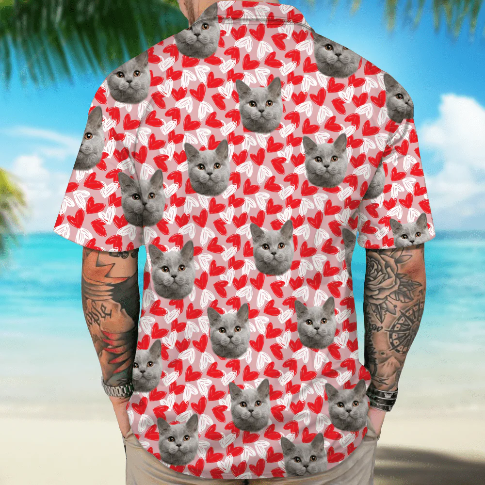 Custom Pet Portrait Hawaii Shirt Personalized Family Face Gifts Valentines Gift HA75 895054 - Image 9