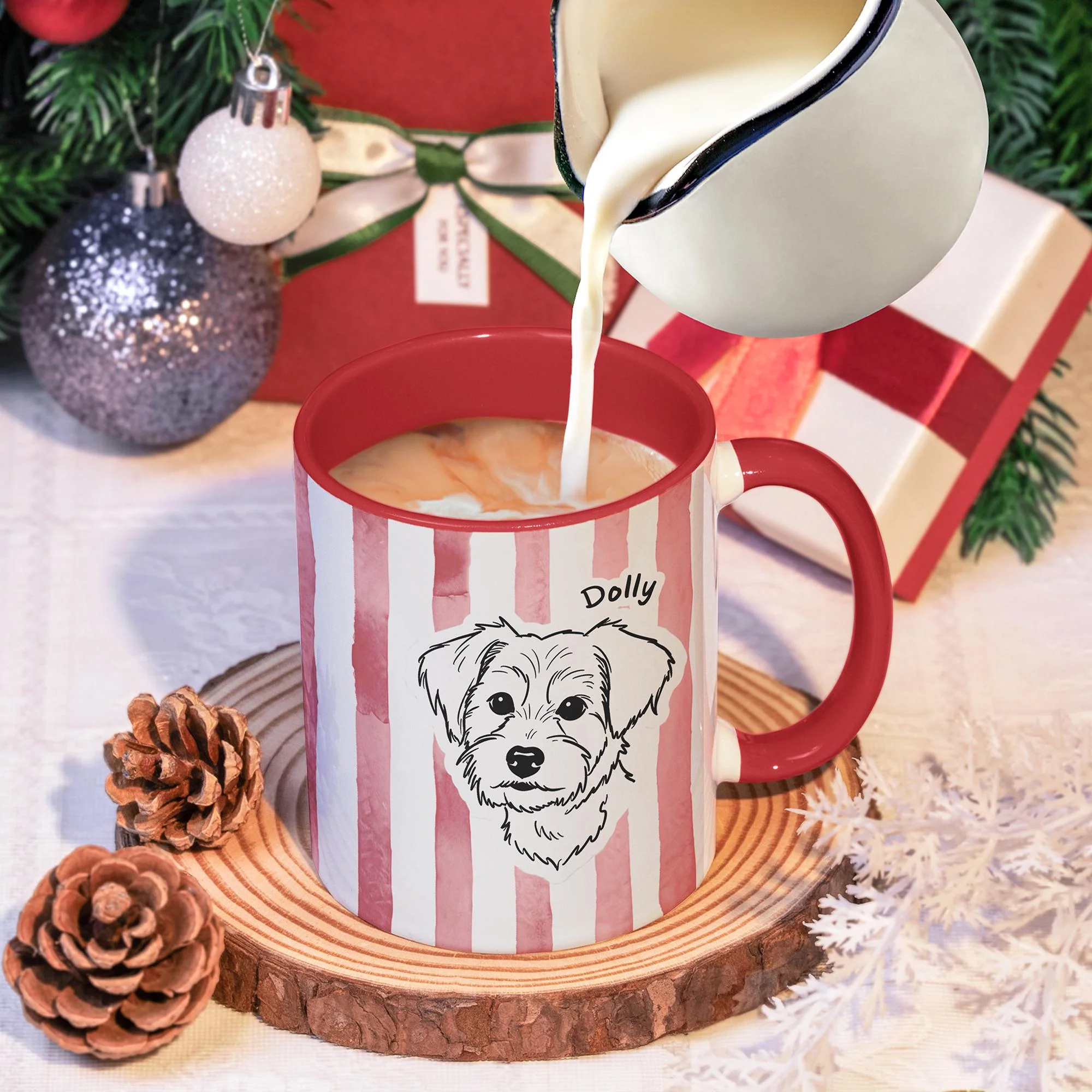Custom Pet Portrait Mug With Name Personalized Dog Cat Photo Accent Mug CH07 899944 - Image 3