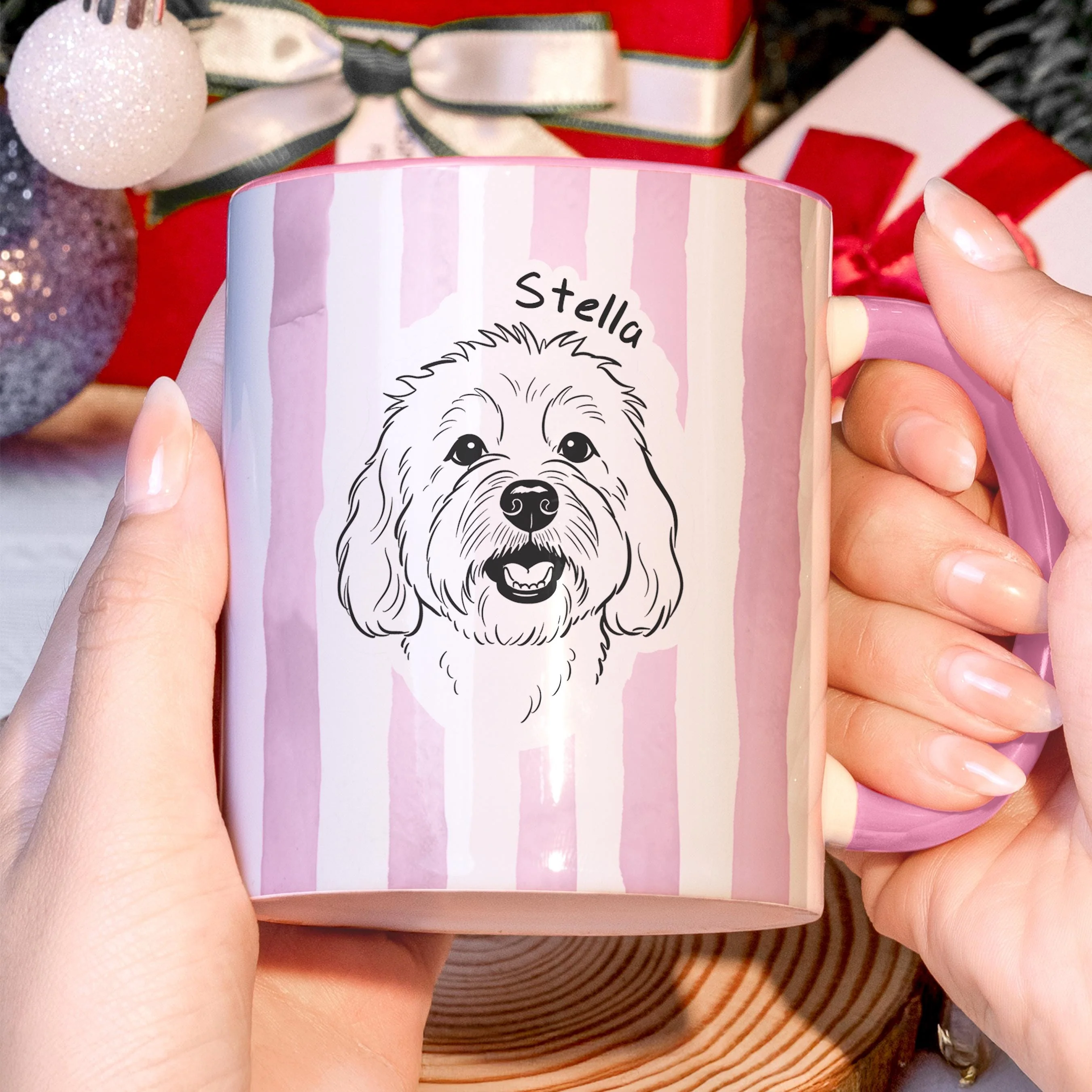 Custom Pet Portrait Mug With Name Personalized Dog Cat Photo Accent Mug CH07 899944 - Image 5