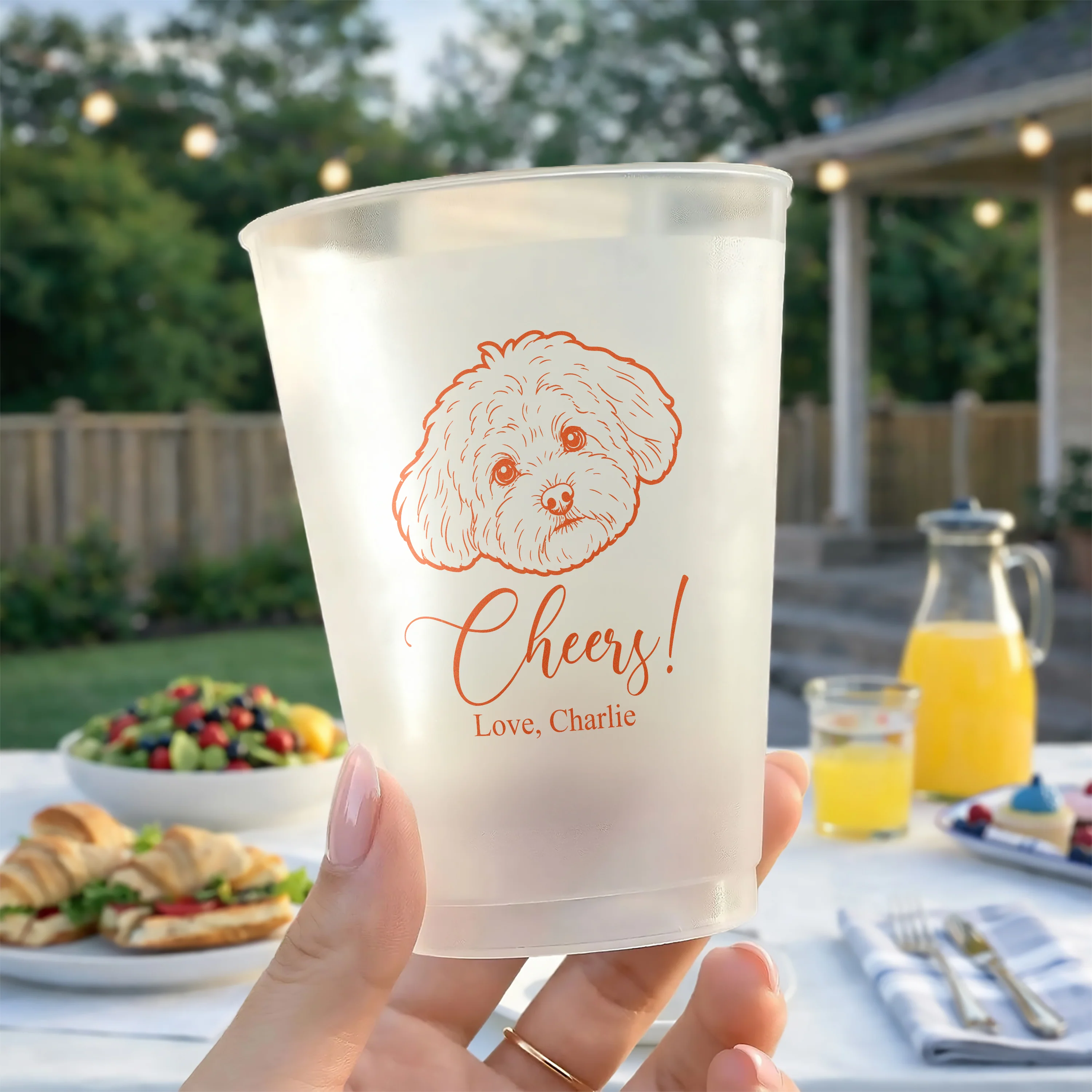 Custom Pet Portrait Wedding Drink Cups Funny Wedding Party Decor Newlywed Gift CH07 911306 - Image 7