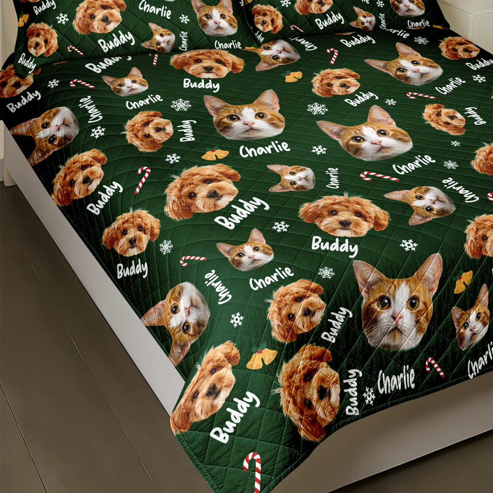 Custom Pets Face And Name - Personalized Photo Bedding Set Gift For Dog Lover Cat Lover CH07 899764 - Image 5