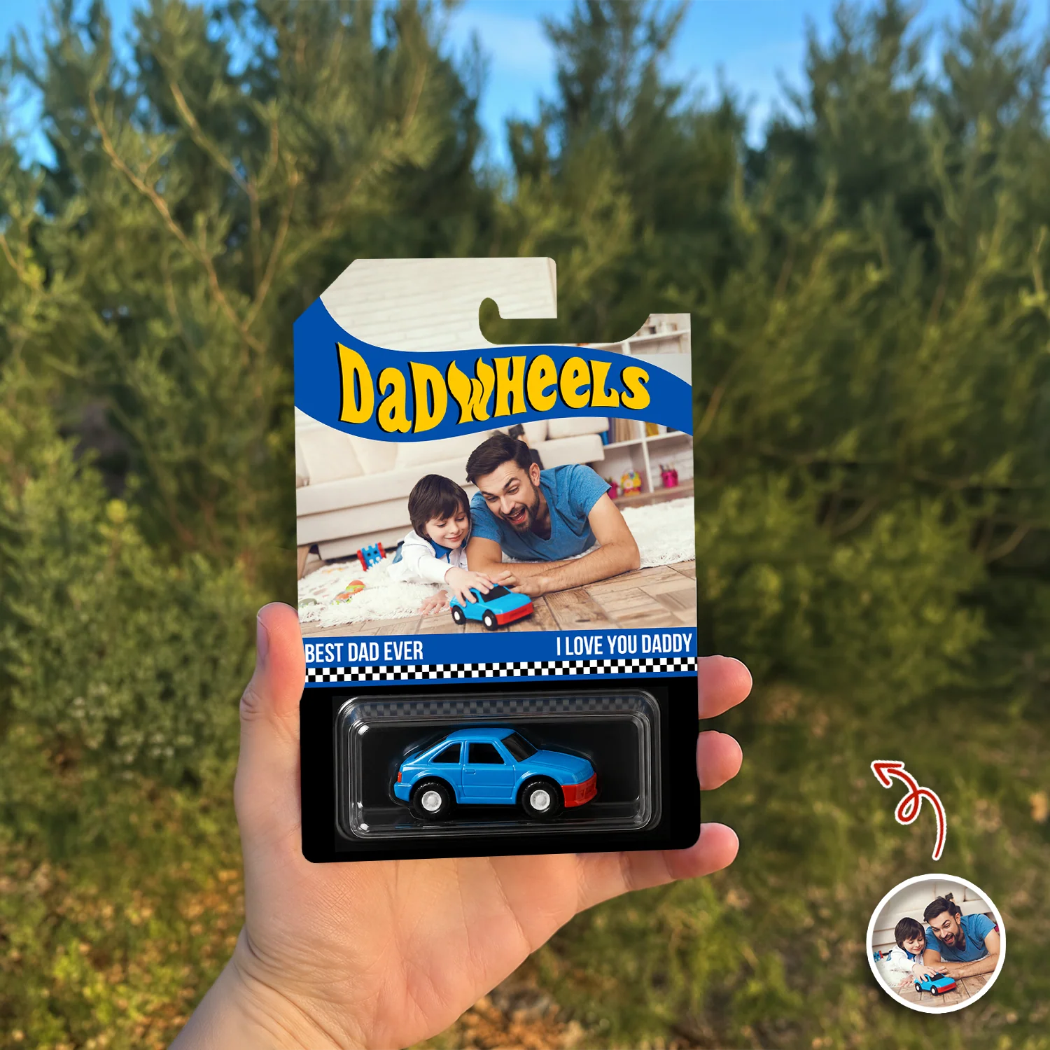 Custom Photo Best Dad Ever Wheels Package, Customized Dadwheels CH07 911658 - Image 5