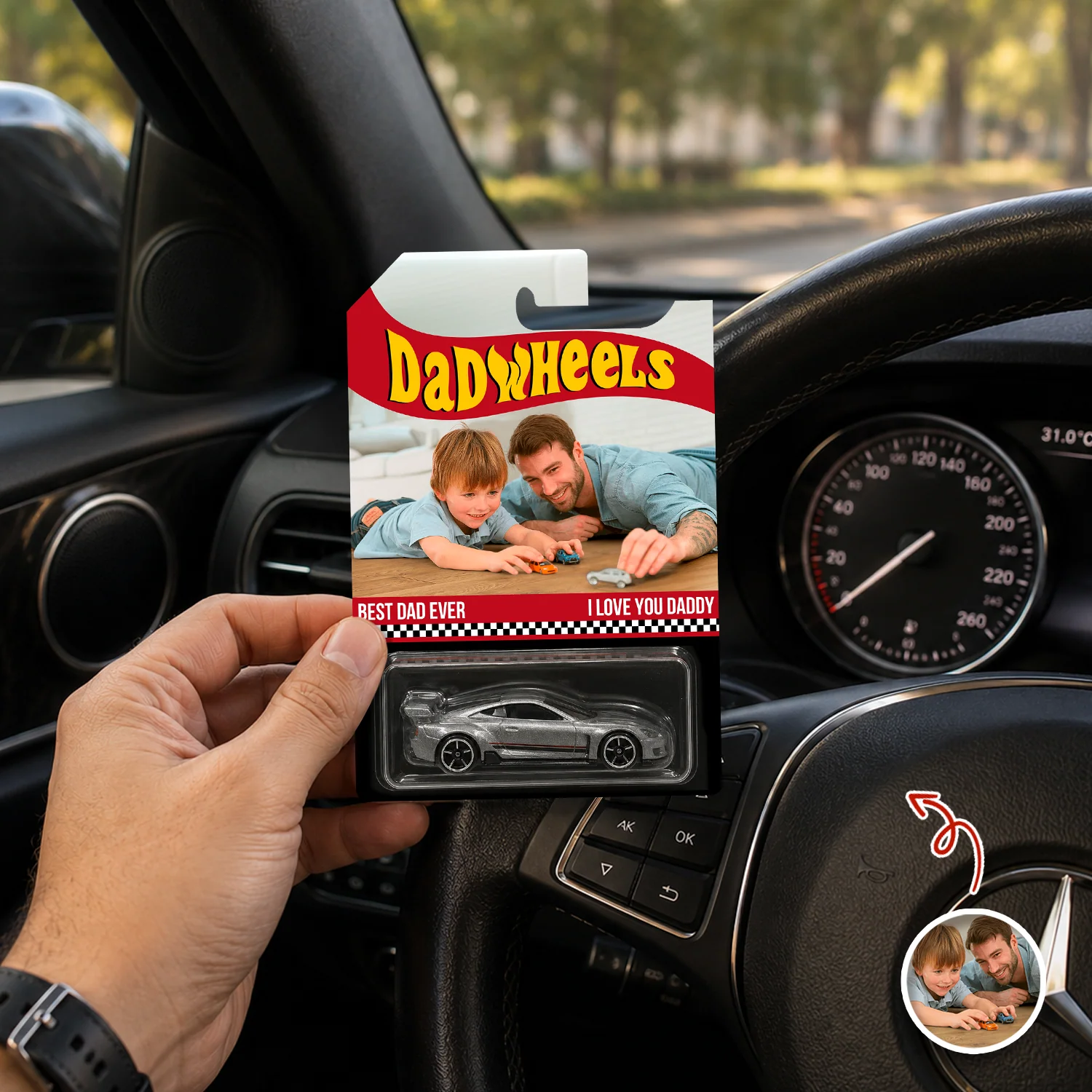 Custom Photo Best Dad Ever Wheels Package, Customized Dadwheels CH07 911658 - Image 6