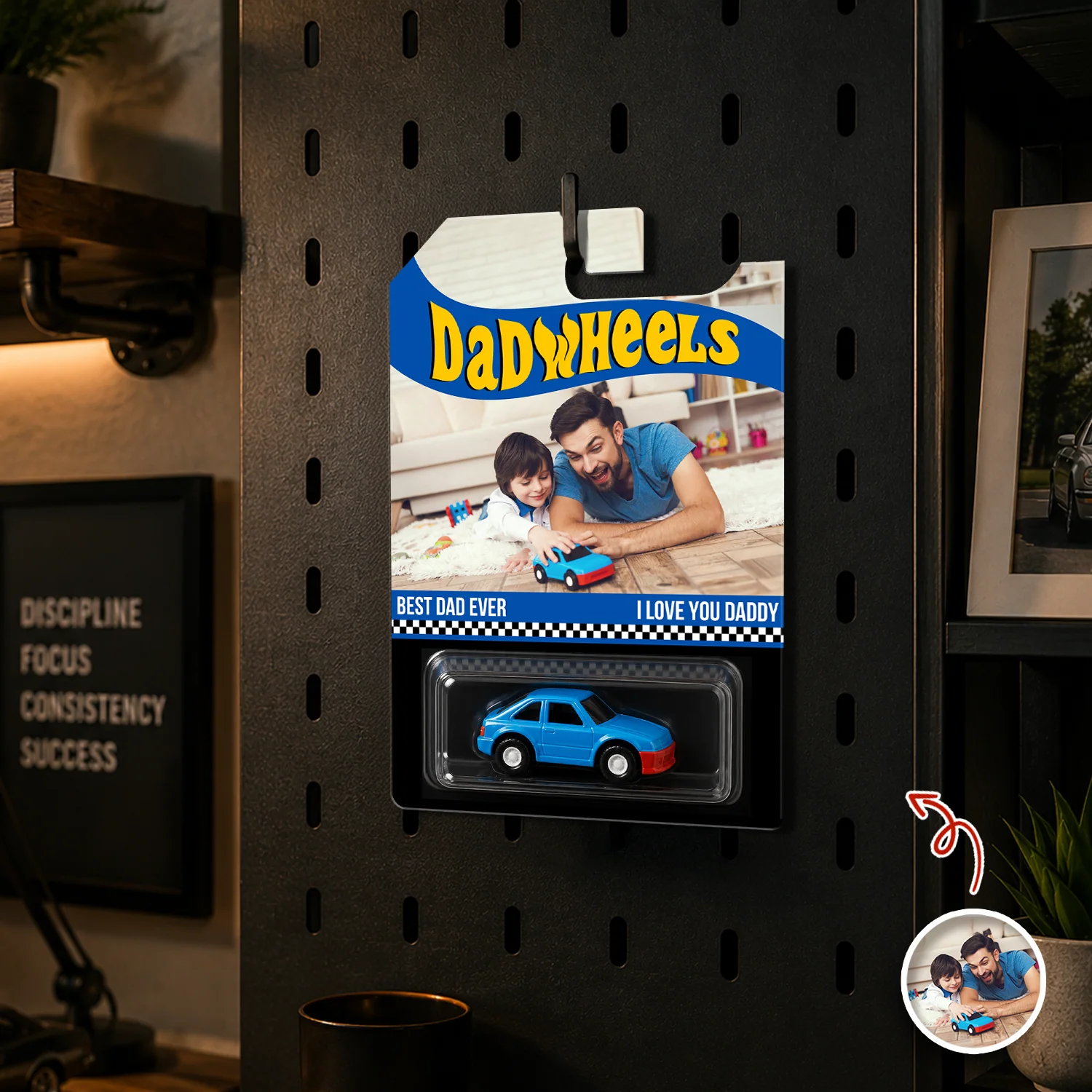 Custom Photo Best Dad Ever Wheels Package, Customized Dadwheels CH07 911658 - Image 7