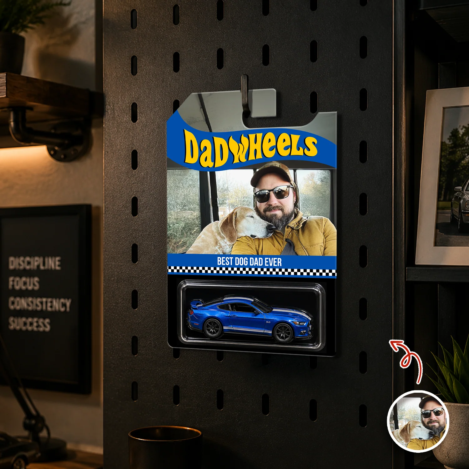 Custom Photo Best Dog Dad Ever Wheels Package, Customized Dadwheels CH07 911654 - Image 6
