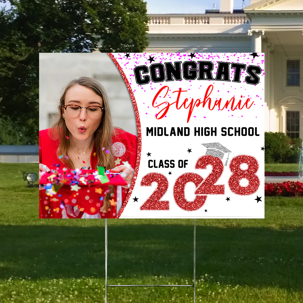 Custom Photo Class of 2026 Personalized Yard Sign Graduation Day Gift CH07 895442 - Image 3