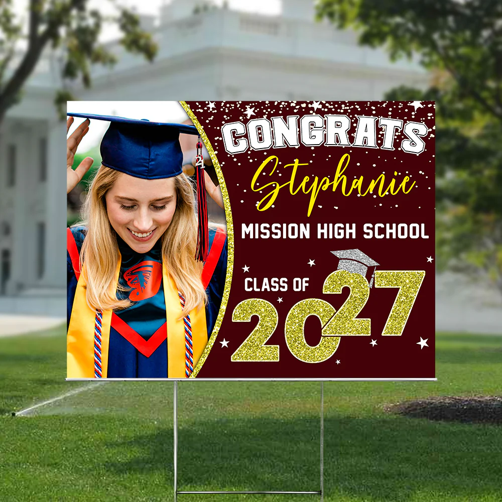 Custom Photo Class of 2026 Personalized Yard Sign Graduation Day Gift CH07 895442 - Image 4