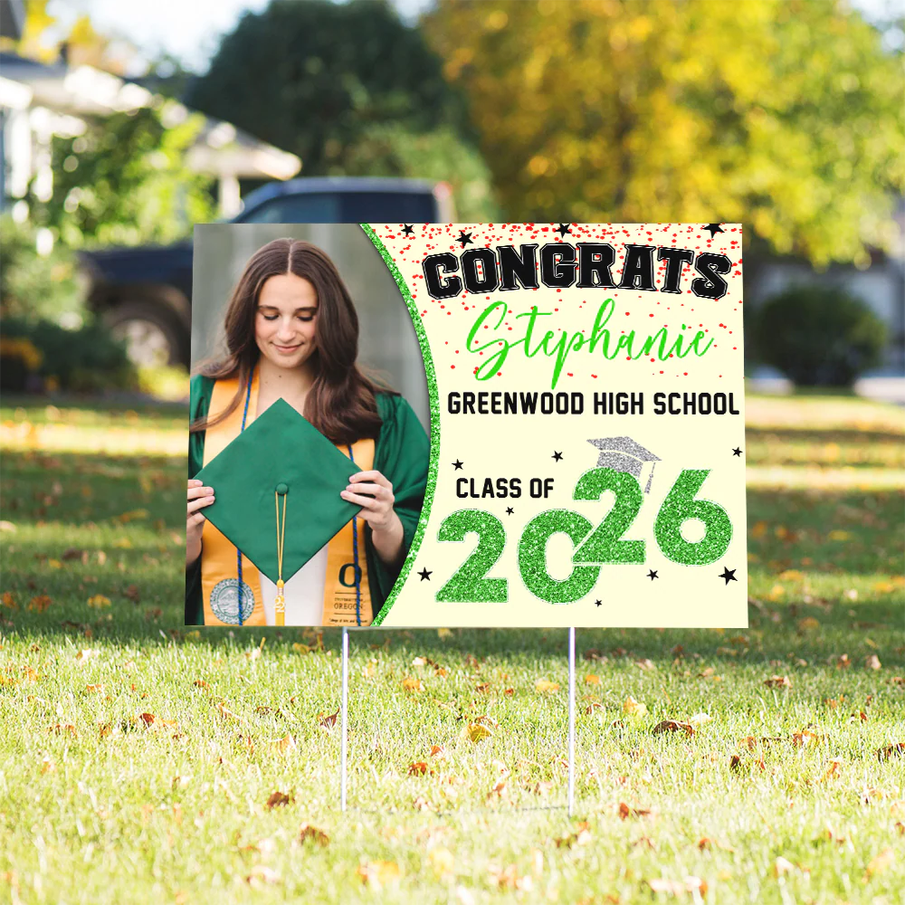 Custom Photo Class of 2026 Personalized Yard Sign Graduation Day Gift CH07 895442 - Image 5