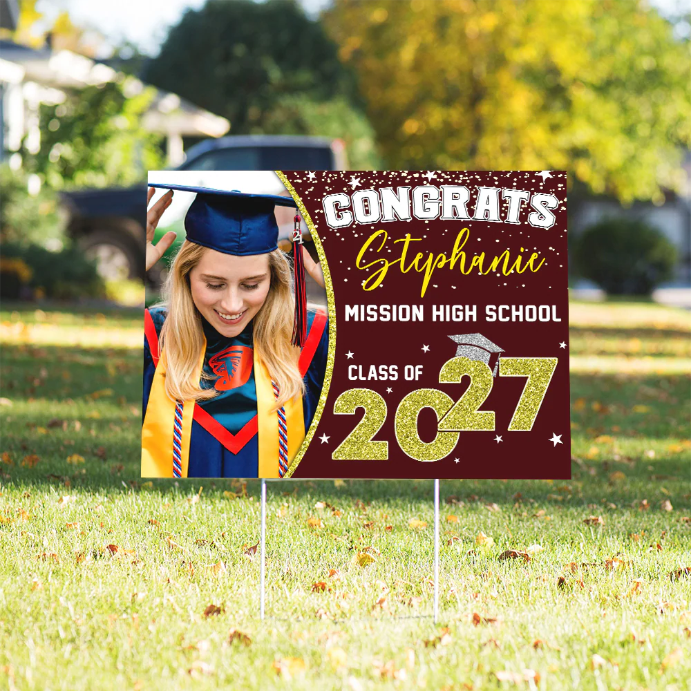Custom Photo Class of 2026 Personalized Yard Sign Graduation Day Gift CH07 895442 - Image 6