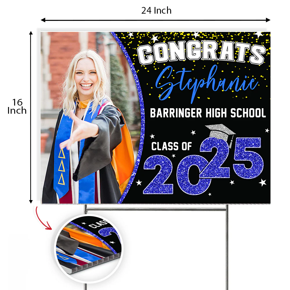 Custom Photo Class of 2026 Personalized Yard Sign Graduation Day Gift CH07 895442 - Image 7