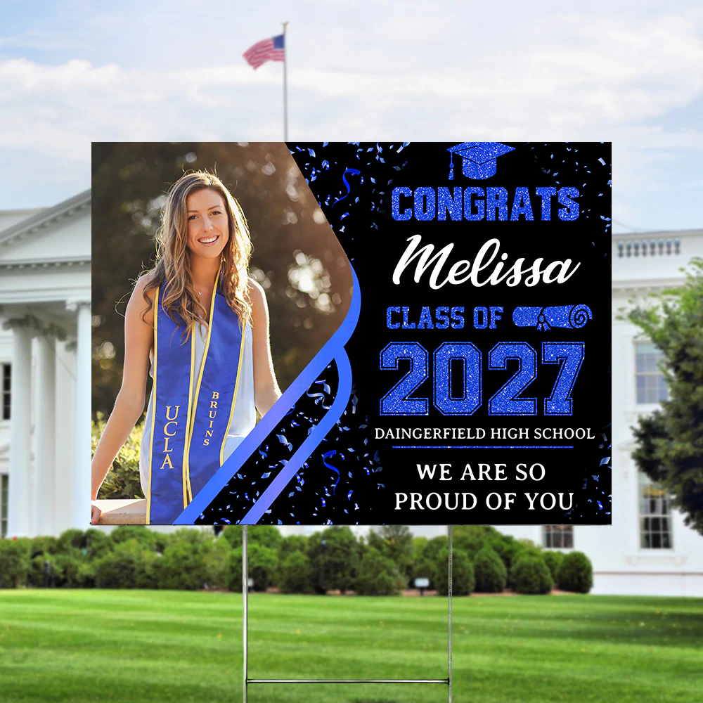 Custom Photo Class of 2026 Personalized Yard Sign Graduation Party Decor CH07 895432 - Image 5