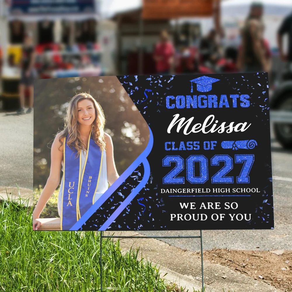 Custom Photo Class of 2026 Personalized Yard Sign Graduation Party Decor CH07 895432 - Image 8