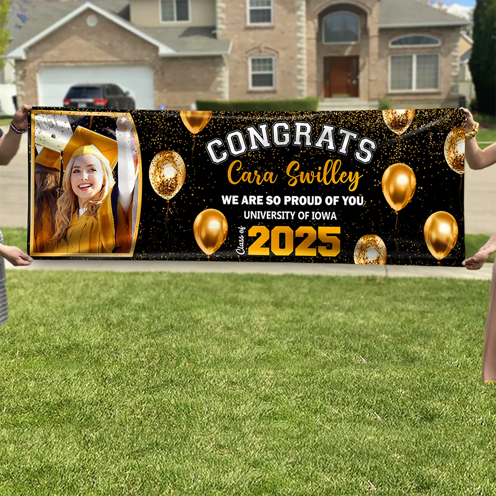 Custom Photo Class of 2026 Personalized We So Proud Of You Banner Graduation Party Gift CH07 895486 - Image 8