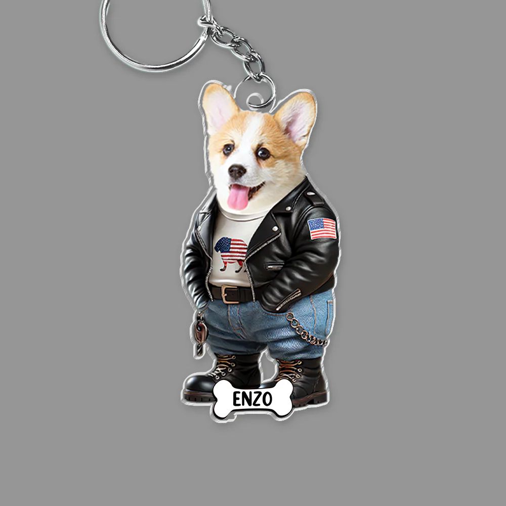Custom Photo Cute Dog Cat Acrylic Keychain Gift For Dog Lovers Cat Lovers CH07 895700 - Image 8