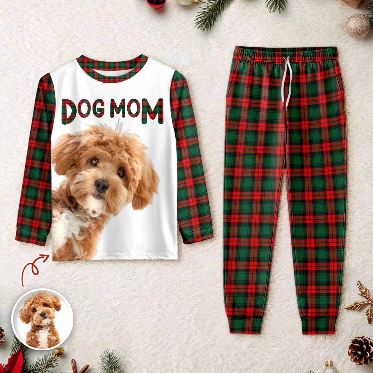 Custom Photo Dog Mom Dog Dad Personalized Sleepwear Gift For Dog Lovers CH07 899110 - Image 2