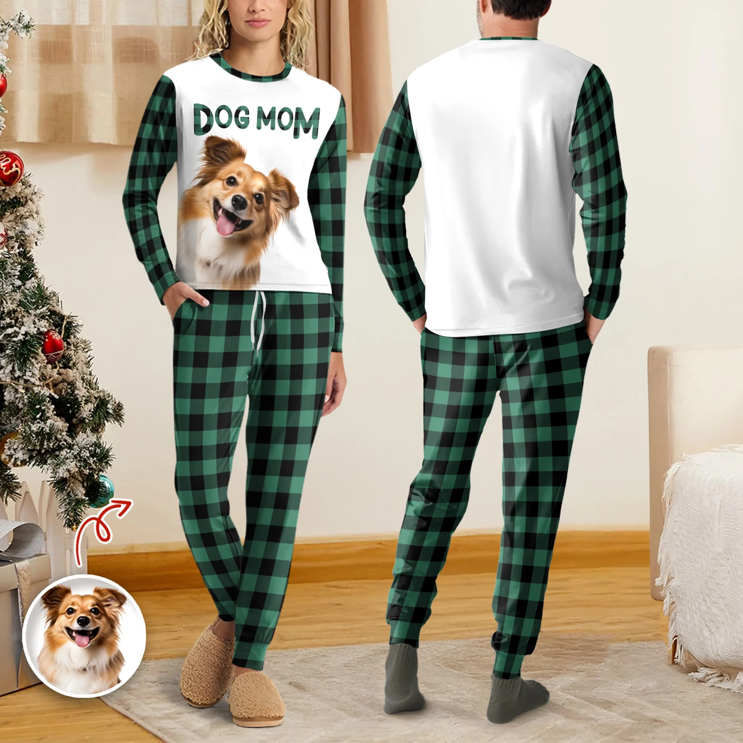 Custom Photo Dog Mom Dog Dad Personalized Sleepwear Gift For Dog Lovers CH07 899110 - Image 8