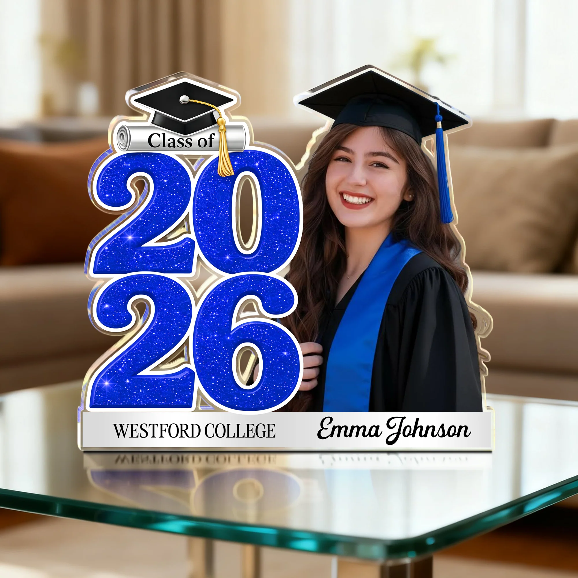 Custom Photo Graduation Acrylic Block Plaque Class of 2026 Keepsake Gift CH07 910850 - Image 2