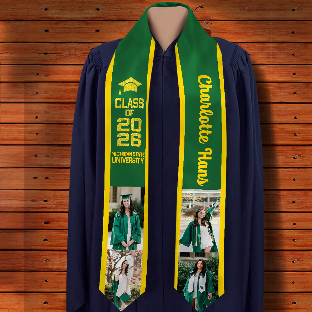 Custom Photo Graduation Stoles Personalized Class of 2026 Sash CH07 910062 - Image 7