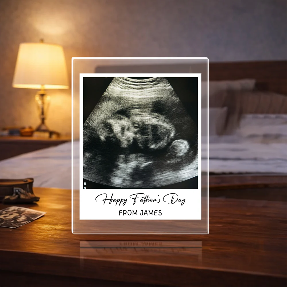 Custom Photo Happy Father's Day From Kid Acrylic Block Plaque CH07 911564 - Image 2
