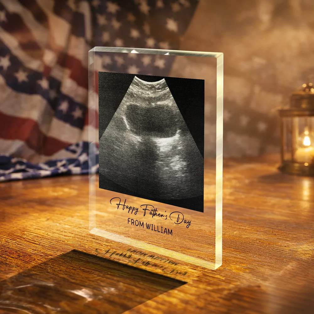 Custom Photo Happy Father's Day From Kid Acrylic Block Plaque CH07 911564 - Image 3