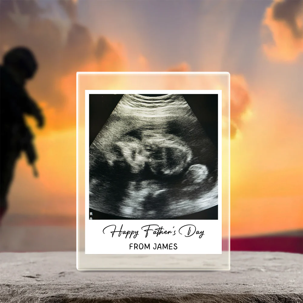 Custom Photo Happy Father's Day From Kid Acrylic Block Plaque CH07 911564 - Image 4
