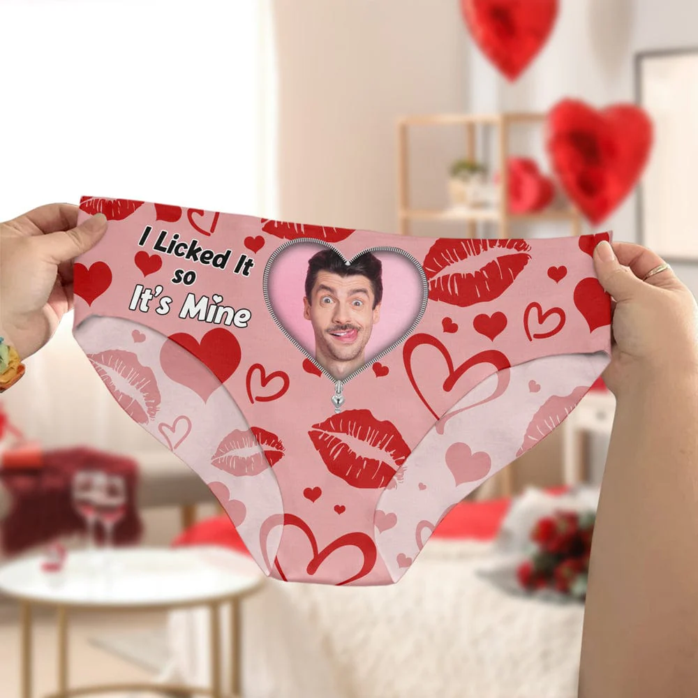 Custom Photo I Licked It So It's Mine Underwear For Women Gift For Girlfriend, Wife CH07 895220