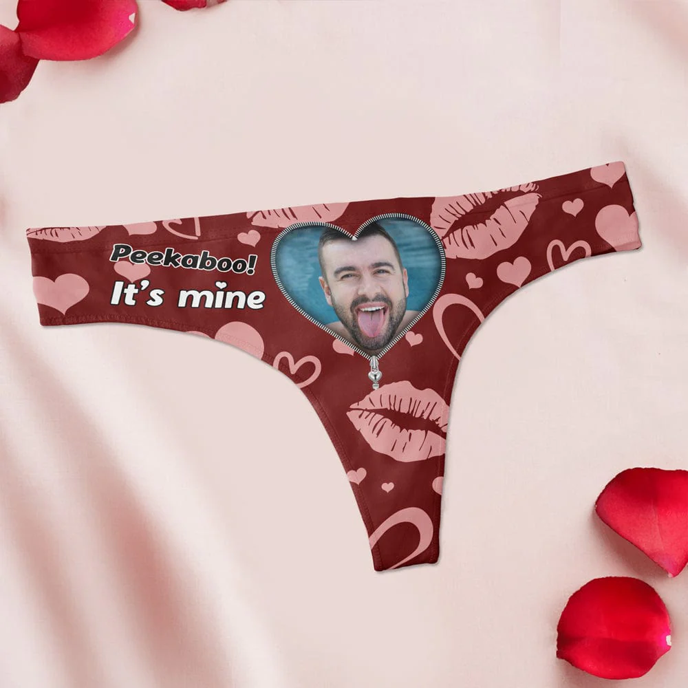 Custom Photo I Licked It So It's Mine Underwear For Women Gift For Girlfriend, Wife CH07 895220 - Image 3