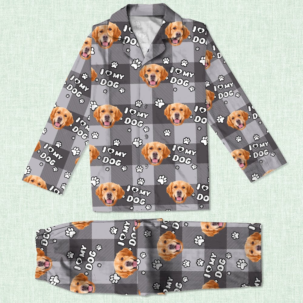 Custom Photo I Love My Dog, I Love My  Cat  Pajamas HA75 895092 - Image 8