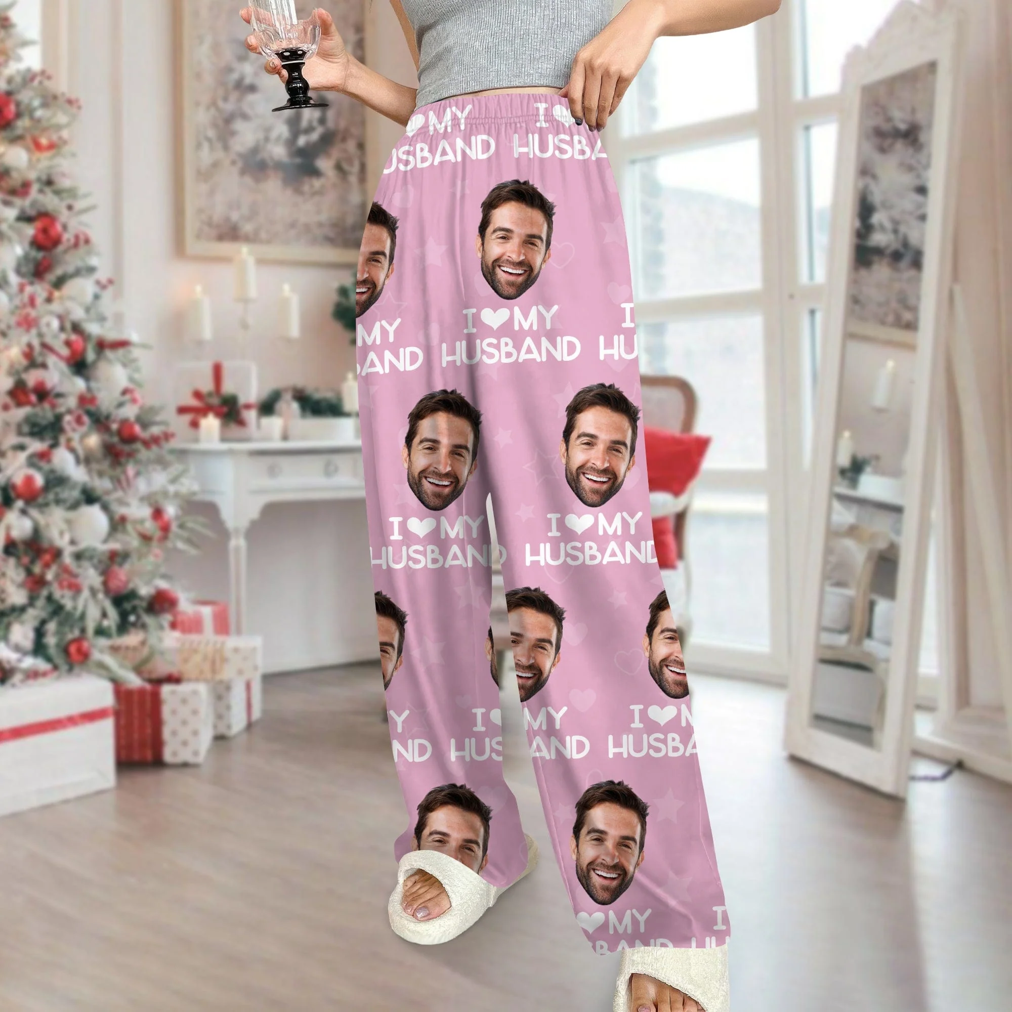 Custom Photo I Love My Girlfriend Boyfriend Pajamas Valentines Gift For Him Her Husband Wife HA75 895042 - Image 4