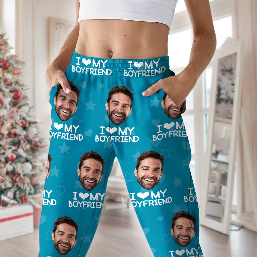 Custom Photo I Love My Girlfriend Boyfriend Pajamas Valentines Gift For Him Her Husband Wife HA75 895042 - Image 5