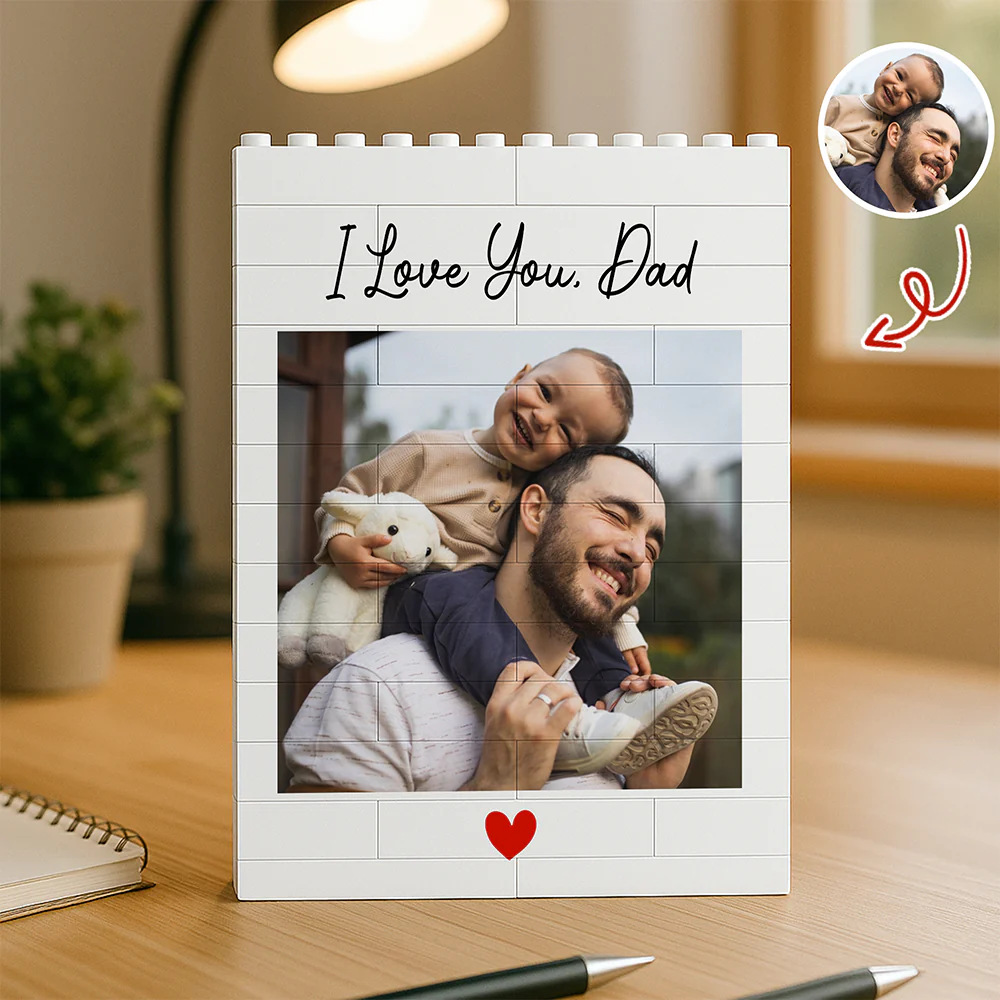 Custom Photo I Love You Dad Happy Father's Day Building Block CH07 910780 - Image 2
