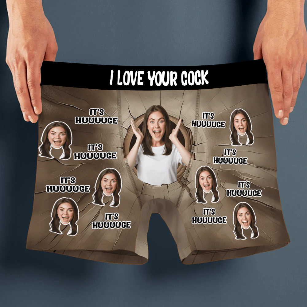 Custom Photo It's Huge Boxer Funny Gift For Husband Boyfriend CH07 895230 - Image 3