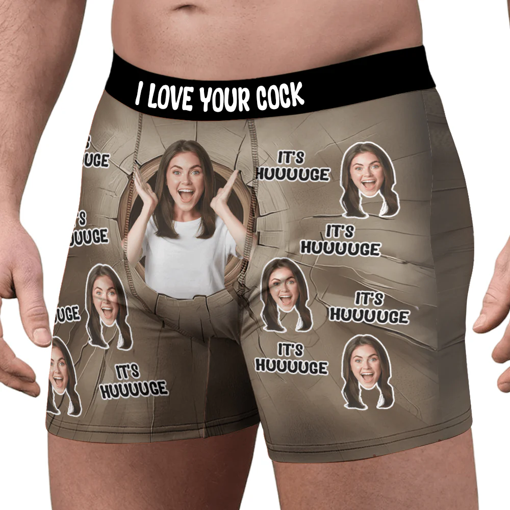 Custom Photo It's Huge Boxer Funny Gift For Husband Boyfriend CH07 895230 - Image 4