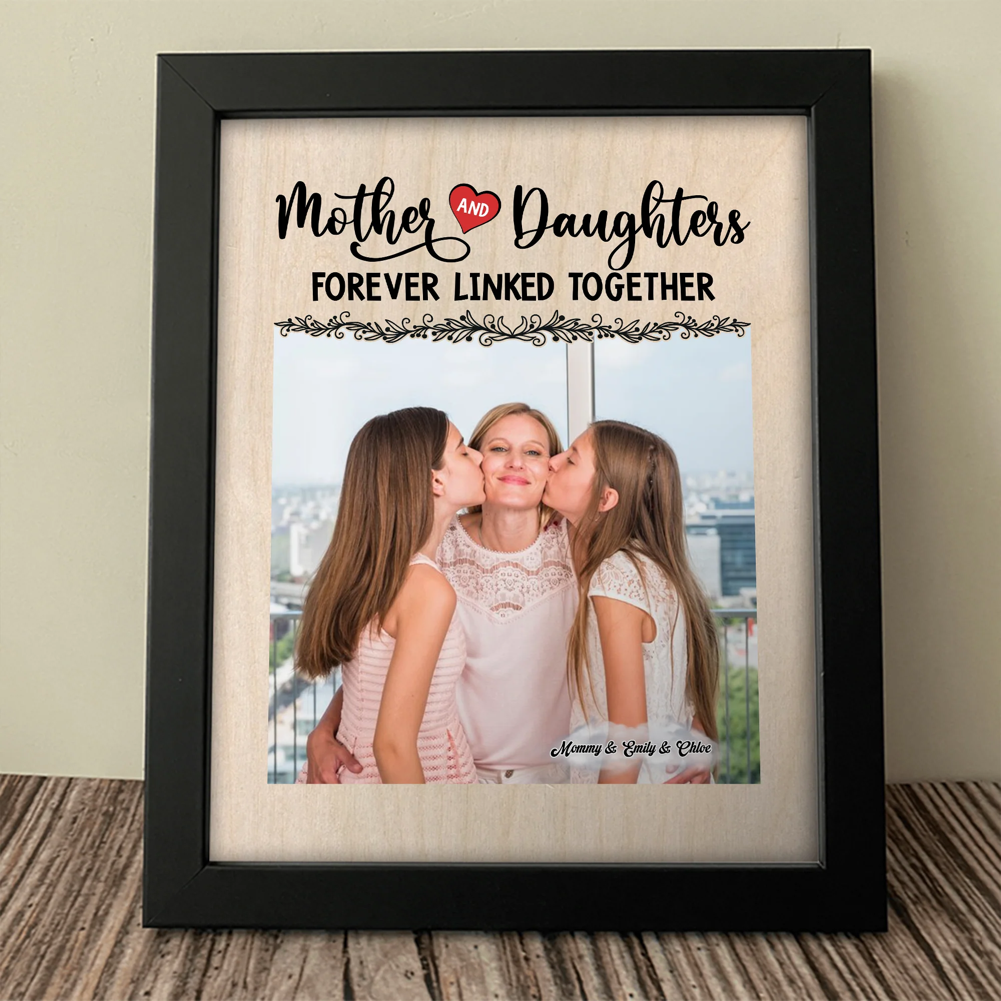 Custom Photo Mom And Daughter Forever Linked Together Personalized Picture Frame CH07 895306 - Image 7
