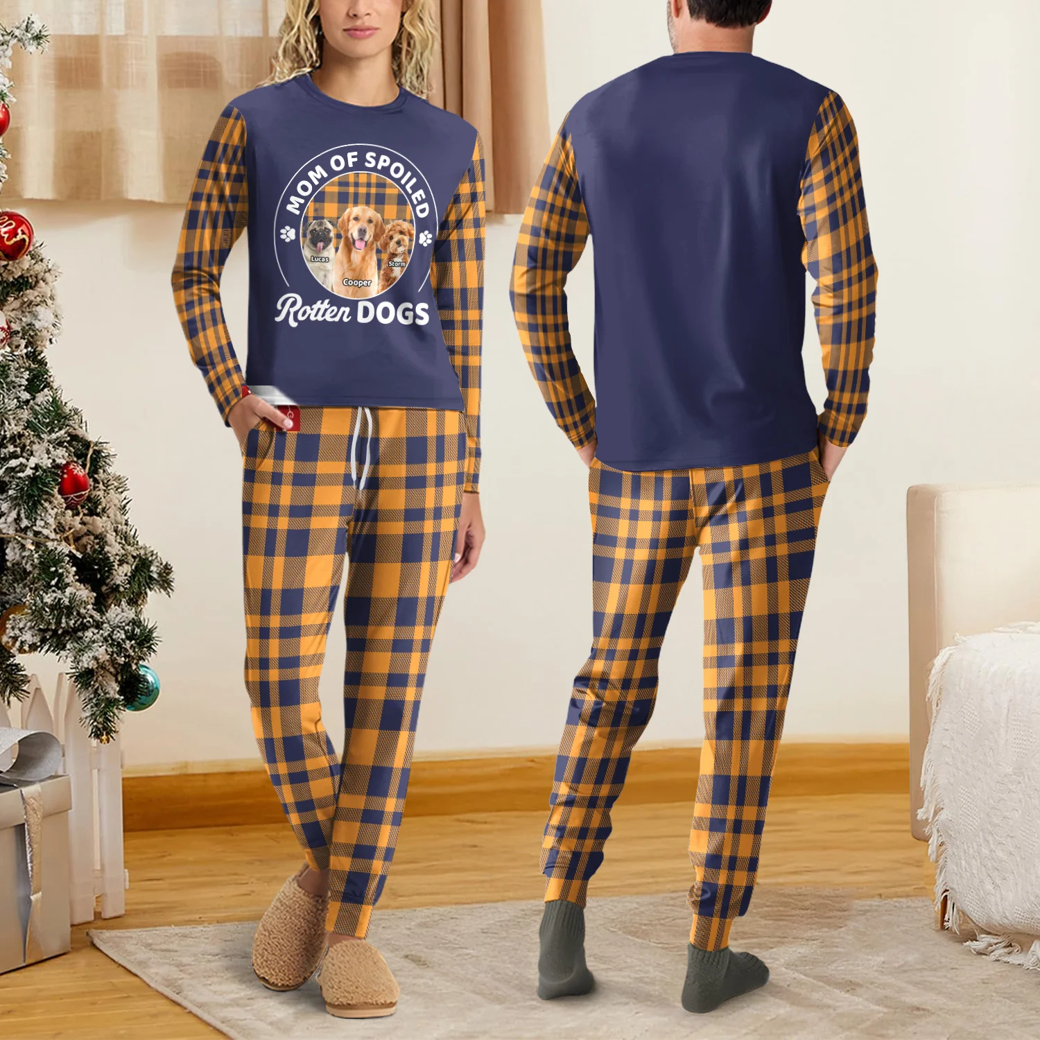 Custom Photo Mom of a Spoiled Dog - Personalized Sleepwear CH07 899290 - Image 5