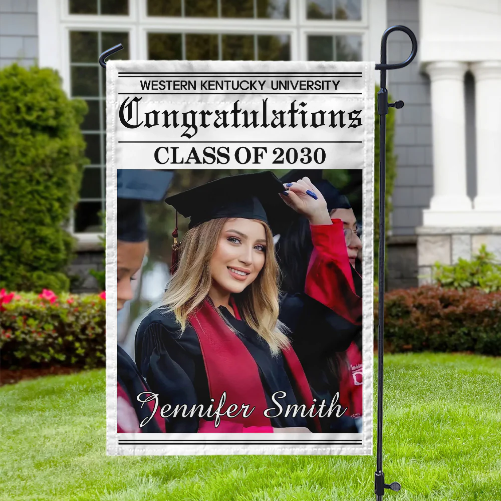 Custom Photo Newspaper Styles Class Of 2026 Garden Flag Graduation Party Decor CH07 910716 - Image 10