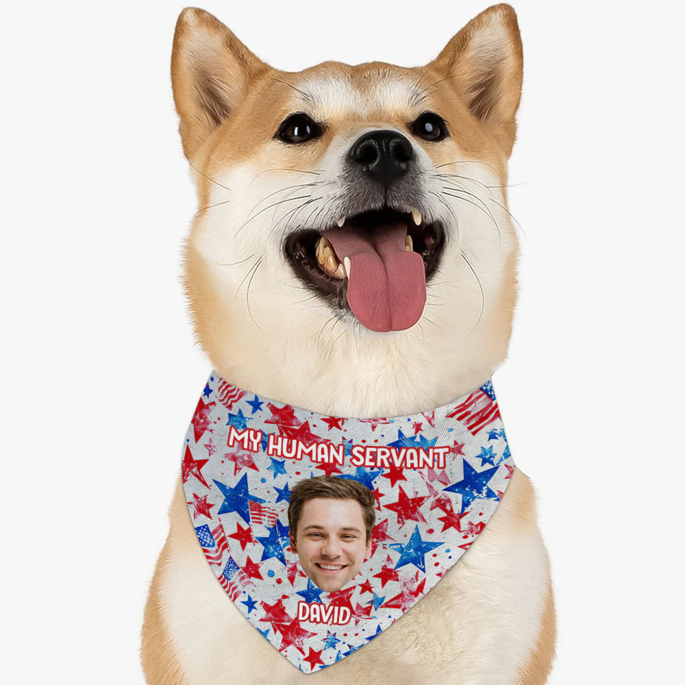 Custom Photo Patriotic Dog Personalized America Flag Bandana Dog Lovers Gifts CH07 896070 - Image 8